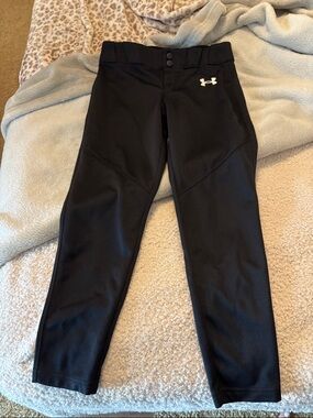 Under Armour Black Performance Baseball Pants with Logo